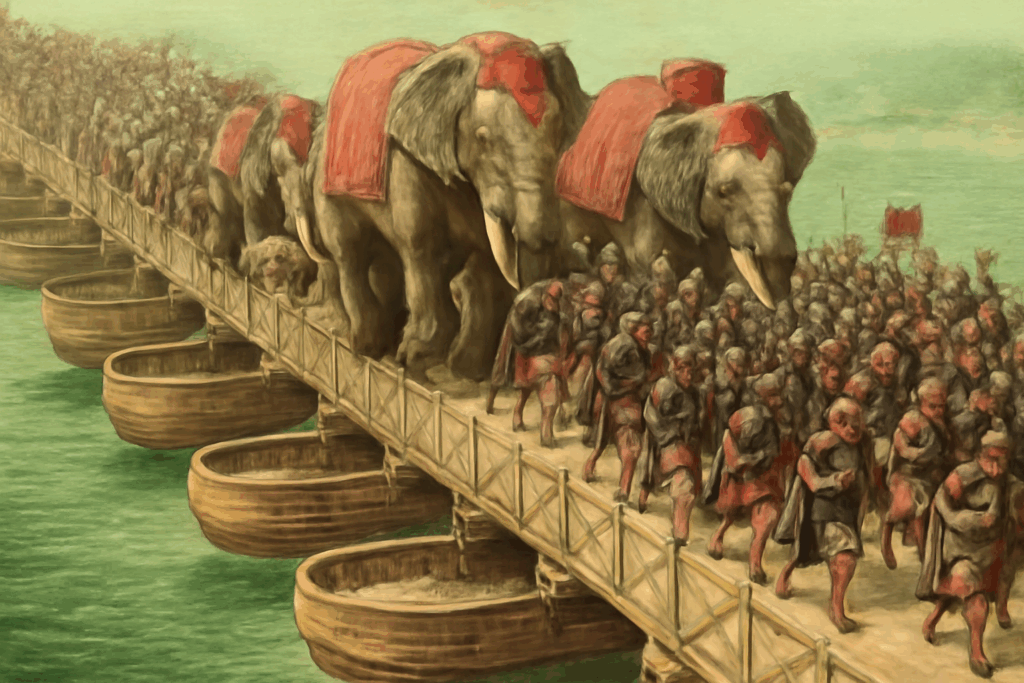 Pont sur le détroit de Messine à l'époque romaine